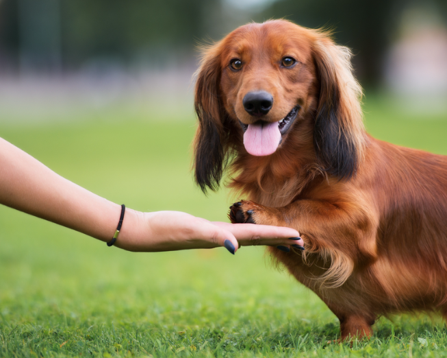 How To Teach A Dachshund To Give A Paw